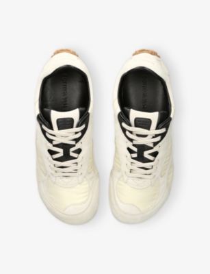 Bottega Veneta Sea Salt Suede And Nylon Orbit Flash Sneakers In Multi