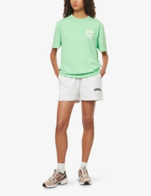 ADANOLA: Varsity Drawstring Cotton-Jersey Shorts