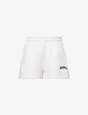 ADANOLA: Varsity Drawstring Cotton-Jersey Shorts