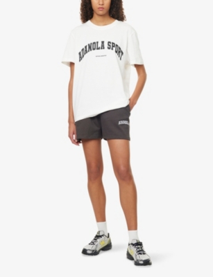 ADANOLA: Varsity Drawstring Cotton-Jersey Shorts