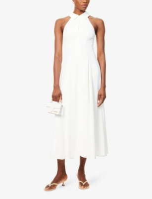 ODD MUSE: The Ultimate Muse Flowy-Collar Woven Midi Dress