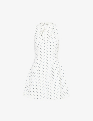 ODD MUSE: The Ultimate Muse Polka-Dot Woven Mini Dress