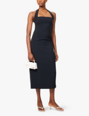 ODD MUSE: The Ultimate Muse Halterneck Stretch-Woven Midi Dress