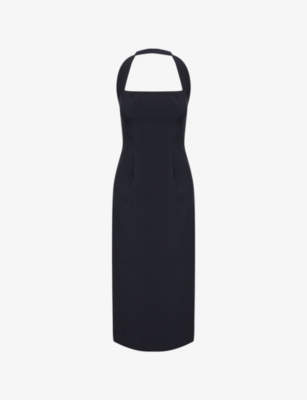 ODD MUSE: The Ultimate Muse Halterneck Stretch-Woven Midi Dress
