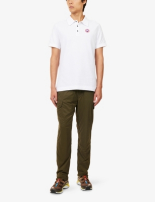 CANADA GOOSE: Beckley Logo-Patch Cotton Polo Top