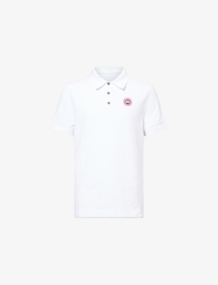 CANADA GOOSE: Beckley Logo-Patch Cotton Polo Top