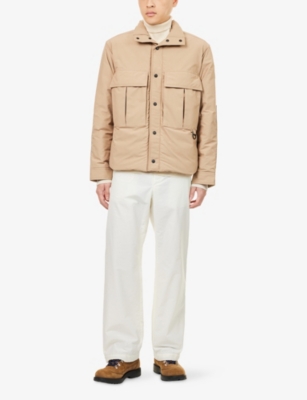 Canada Goose Mens Desert Sand Kirby Patch-pocket Cotton Blend Jacket In Nude
