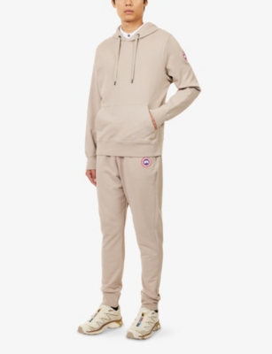 Canada Goose Men Beige Cotton Huron Sweatpants In Neutral