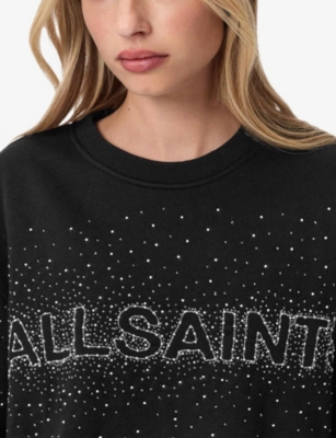 ALLSAINTS: Sprinkle Etta Logo-Print Relaxed-Fit Sweatshirt