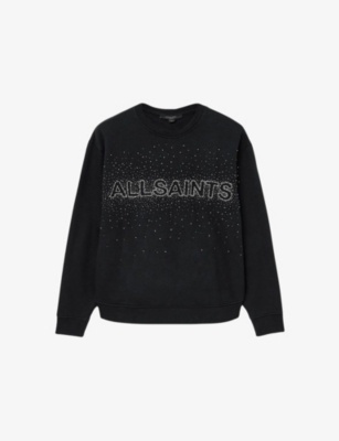 ALLSAINTS: Sprinkle Etta Logo-Print Relaxed-Fit Sweatshirt