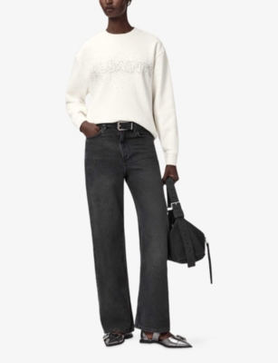 ALLSAINTS: Sprinkle Etta Logo-Print Relaxed-Fit Sweatshirt