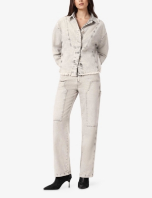 ALLSAINTS: Mia Sparkle Straight-Leg Jeans