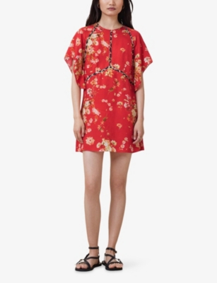 ALLSAINTS: Xena Floral-Print Lyocell Mini Dress