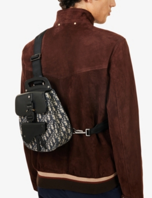 RESELFRIDGES: Pre-Loved Christian Dior Saddle Canvas and Leather Backpack