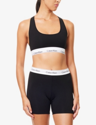 CALVIN KLEIN: Icon Modal Scoop-Neck Cotton-Jersey Bralette