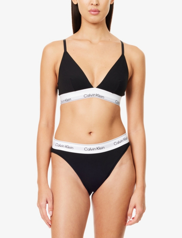 Icon High-Leg Cotton-Modal Jersey Tanga