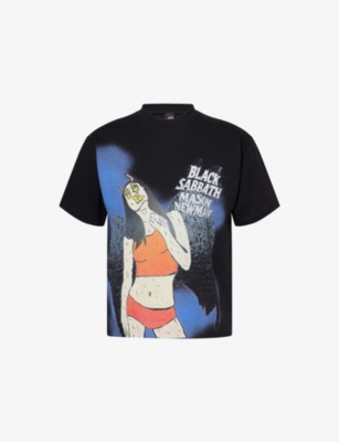 BLACK SABBATH: Graphic-Print Crewneck Cotton T-Shirt