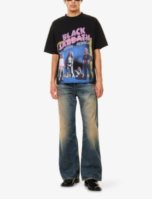BLACK SABBATH: Graphic-Print Crewneck Cotton T-Shirt