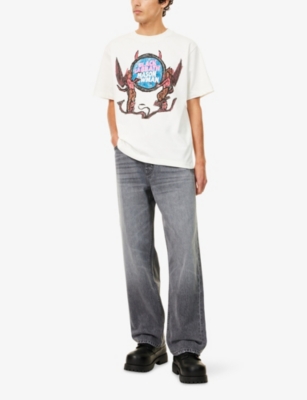 BLACK SABBATH: Graphic-Print Crewneck Cotton T-Shirt