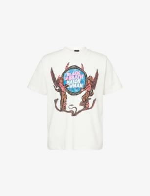 BLACK SABBATH: Graphic-Print Crewneck Cotton T-Shirt