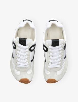 Loewe Ballet Runner 2.0 Nylon And Calfskin Low-top Sneakers In White