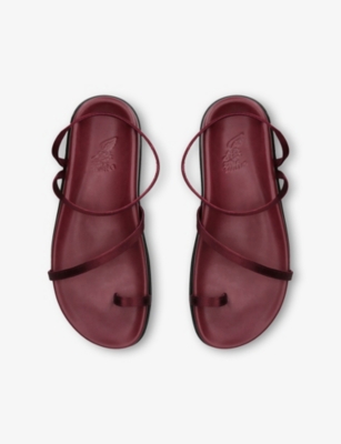 ANCIENT GREEK SANDALS: Eleftheria Satin Sandals