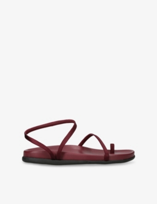 ANCIENT GREEK SANDALS: Eleftheria Satin Sandals