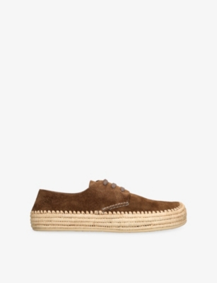 LOEWE: Rio Lace Suede Espadrilles