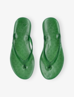 Ancient Greek Sandals Jelly Saionara Flip Flops In Green