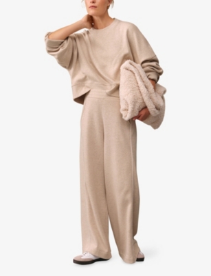 THE WHITE COMPANY: Ultimate Wide-Leg Cotton-Jersey Jogging Bottoms