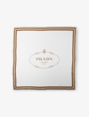 PRADA: Printed Silk-Twill Scarf