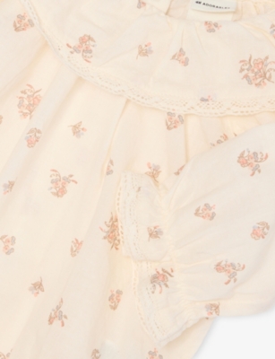 H&M ADORABLES: Floral-Print Cotton Bodysuit 0-6 Months