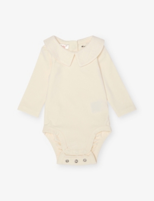 H&M ADORABLES: Alexander Peter-Pan Collar Cotton-Jersey Bodysuit