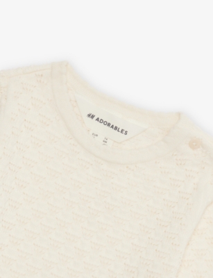 H&M ADORABLES: Long-Sleeve Knitted Cotton Top and Skirt Set 4-36 Months