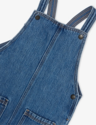 H&M ADORABLES: Patch-Pocket Denim Dungarees 4-36 Months