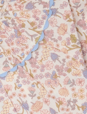 H&m Adorables Flounce-collar Cotton Blouse 24 Months - 10 Years White Light In Pink