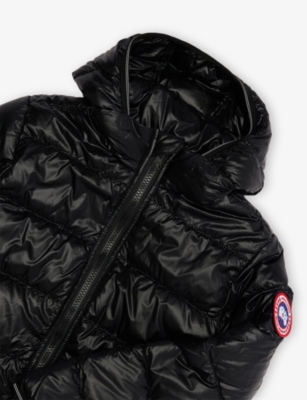 Canada Goose Rofton Hooded Shell-down Hoodie 2-7 Years Black - Noi In Black