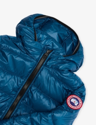 Canada Goose Rofton Hooded Shell-down Hoodie 2-7 Years Guard Blue - Bleu Gard In Blue