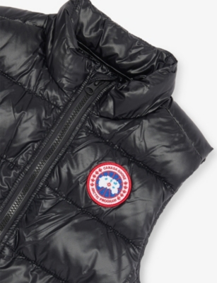 Canada Goose Black - Noir Youth Crofton Padded Shell-down Gilet 2-7 In Black