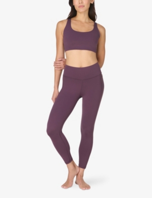 Sweaty Betty Womens Neptune Purple Ultimate Studio Racerback Sports Bra In Purple