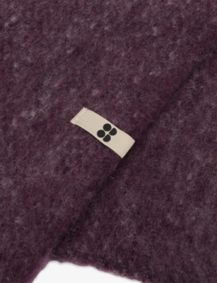 SWEATY BETTY: Soft Cloud Wool-Blend Tassel Scarf