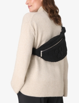 SWEATY BETTY: Logo-Appliqué Sherpa Belt Bag