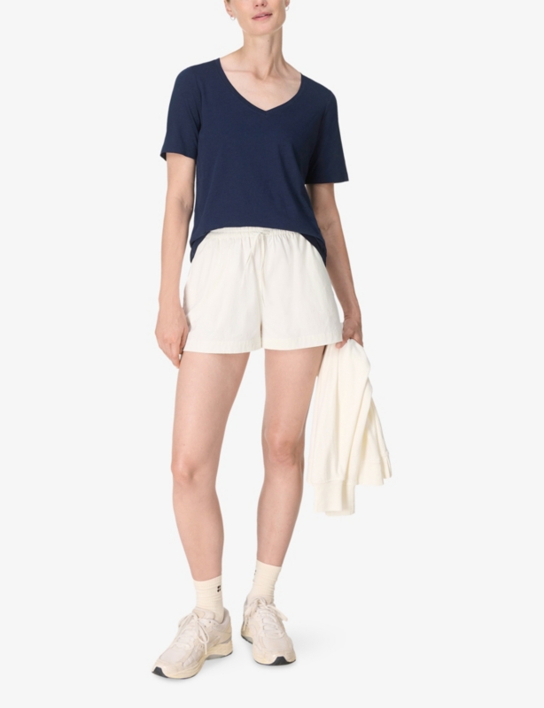 Essential V-Neck Cotton-Blend Jersey T-Shirt