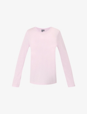 SWEATY BETTY: Essential Long-Sleeved Cotton and Viscose-Blend T-Shirt