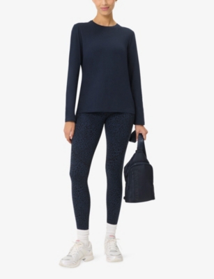 SWEATY BETTY: Essential Long-Sleeved Cotton and Viscose-Blend T-Shirt