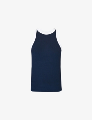 Sweaty Betty Womens Navy Blue Harper Racer Modal-jersey Vest Top Xs In Blue
