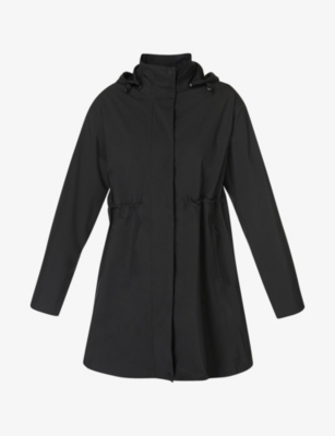 Sweaty Betty Womens Black Guide Waterproof Parka Woven Jacket Xxs