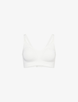 Bravado Designs Womens Lily White Seamless Nursing Padded Bra Xl In White