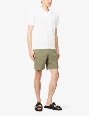 Orlebar Brown Mens Herbal Green Bulldog Stretch-cotton Shorts In Green