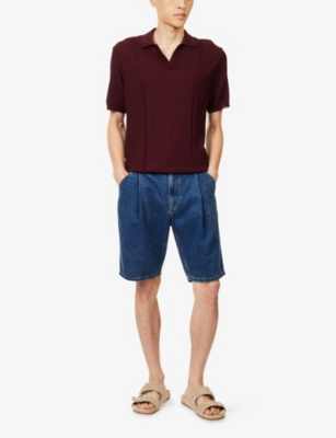 ORLEBAR BROWN: Horton Short-Sleeve Knitted Polo Shirt